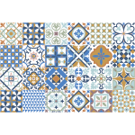 24 stickers carrelages azulejos ornements mosaque
