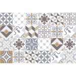 24 stickers carrelages azulejos ornements sobres