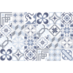 24 stickers carrelages azulejos ornements splendide