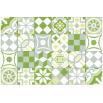 24 stickers carrelages ornements verdoyant