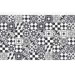 60 stickers carreaux de ciment azulejos kenji