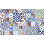 60 stickers carreaux de ciment azulejos multicolores lgants