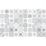 60 stickers carrelages azulejos design nuance de gris 60 stickers carrelages azulejos design nuance de gris