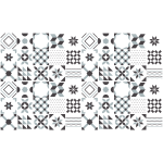 60 stickers carrelages azulejos géométriques nuance de gris 60 stickers carrelages azulejos géométriques nuance de gris