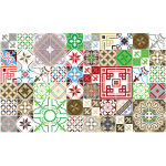 60 stickers carrelages azulejos originaux multicouleur 60 stickers carrelages azulejos originaux multicouleur