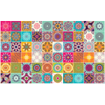 60 stickers carrelages azulejos roses multicolore 60 stickers carrelages azulejos roses multicolore