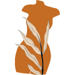 Fresque papier peint prencoll silhouette en nature