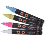 Lot de 4 craies liquides pour ardoise - 3mm