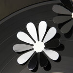 Pack de 12 fleurs 3d chics adhsives miroir