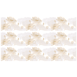 Pack de 3 stickers frises fleurs de lotus Pack de 3 stickers frises fleurs de lotus