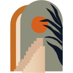 Papier peint prencoll - arche dsertique gant
