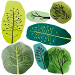 Papier peint prencoll nature arbres