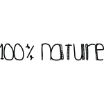 Sticker 100% nature
