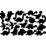 Sticker 18 petits dinosaures
