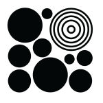 Sticker 9 cercles plein et 5 vide Sticker 9 cercles plein et 5 vide