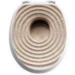 Sticker abattant wc galet sur sable ii