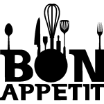 Sticker accessoires cuisine bon appetit