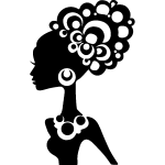 Sticker afrique buste d'une belle femme
