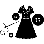 Sticker aiguille et couture