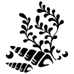 Sticker algues et coquillages