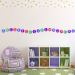 Sticker alphabet color