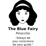 Sticker always let your conscience be your guide - pinocchio Sticker always let your conscience be your guide - pinocchio