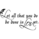 Sticker soit tout est fait avec amour Sticker soit tout est fait avec amour