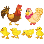 Sticker animaux de la ferme Sticker animaux de la ferme