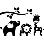 Sticker animaux sauvages Sticker animaux sauvages