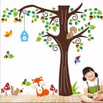 Stickers arbre et animaux Stickers arbre et animaux