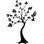 Sticker arbre en automne design