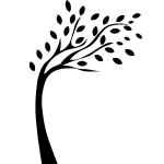 Sticker arbre au coeur du vent