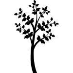 Sticker arbre droit design