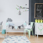 Stickers arbre fleuri et cage oiseaux Stickers arbre fleuri et cage oiseaux