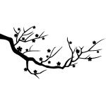 Sticker arbre florissant