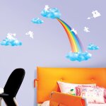 Stickers arc - en - ciel et anges Stickers arc - en - ciel et anges