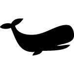 Sticker ardoise baleine
