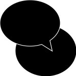 Sticker ardoise bulles dialogue