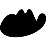 Sticker ardoise chapeau de cowboy Sticker ardoise chapeau de cowboy
