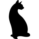 Sticker ardoise chat ii