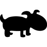 Sticker ardoise chien