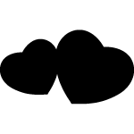 Sticker ardoise coeurs