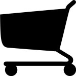 Sticker ardoise design chariot