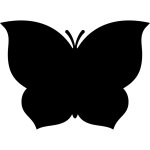Sticker ardoise design papillon Sticker ardoise design papillon