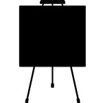 Sticker ardoise design tableau de peinture