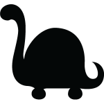 Stickers ardoise dinosaure diplodocus