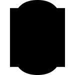 Sticker ardoise forme classique