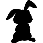 Stickers ardoise lapin