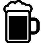 Sticker ardoise mousse de bire