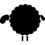 Sticker ardoise moutons 1